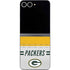 NFL Green Bay Packers White Striped Galaxy Z Flip6 Skin